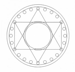 Kephallonia Greece Lighthouse Temple root 3 rectangle